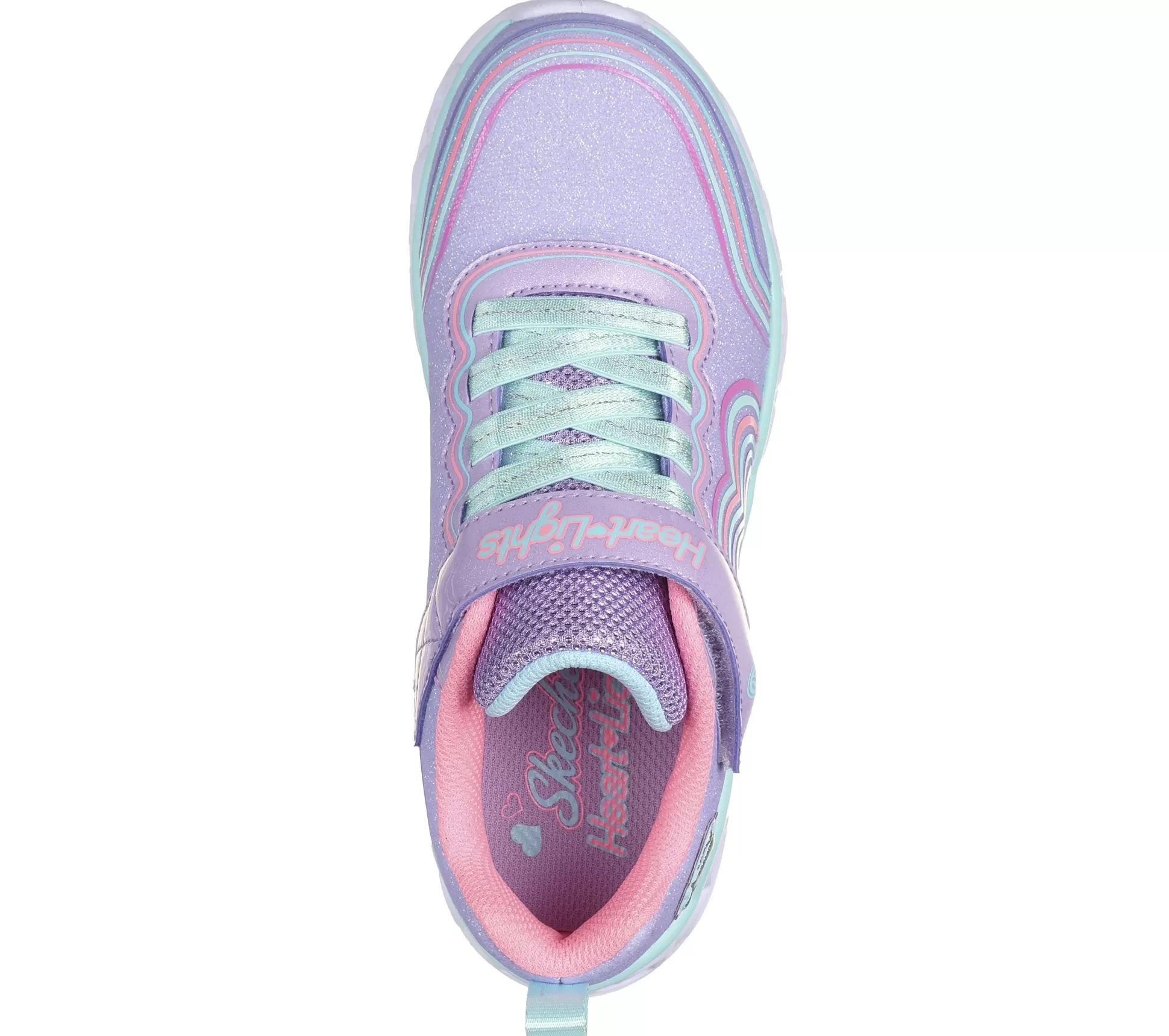 Kind SKECHERS Slip-Ons*Heart Lights - Retro Hearts