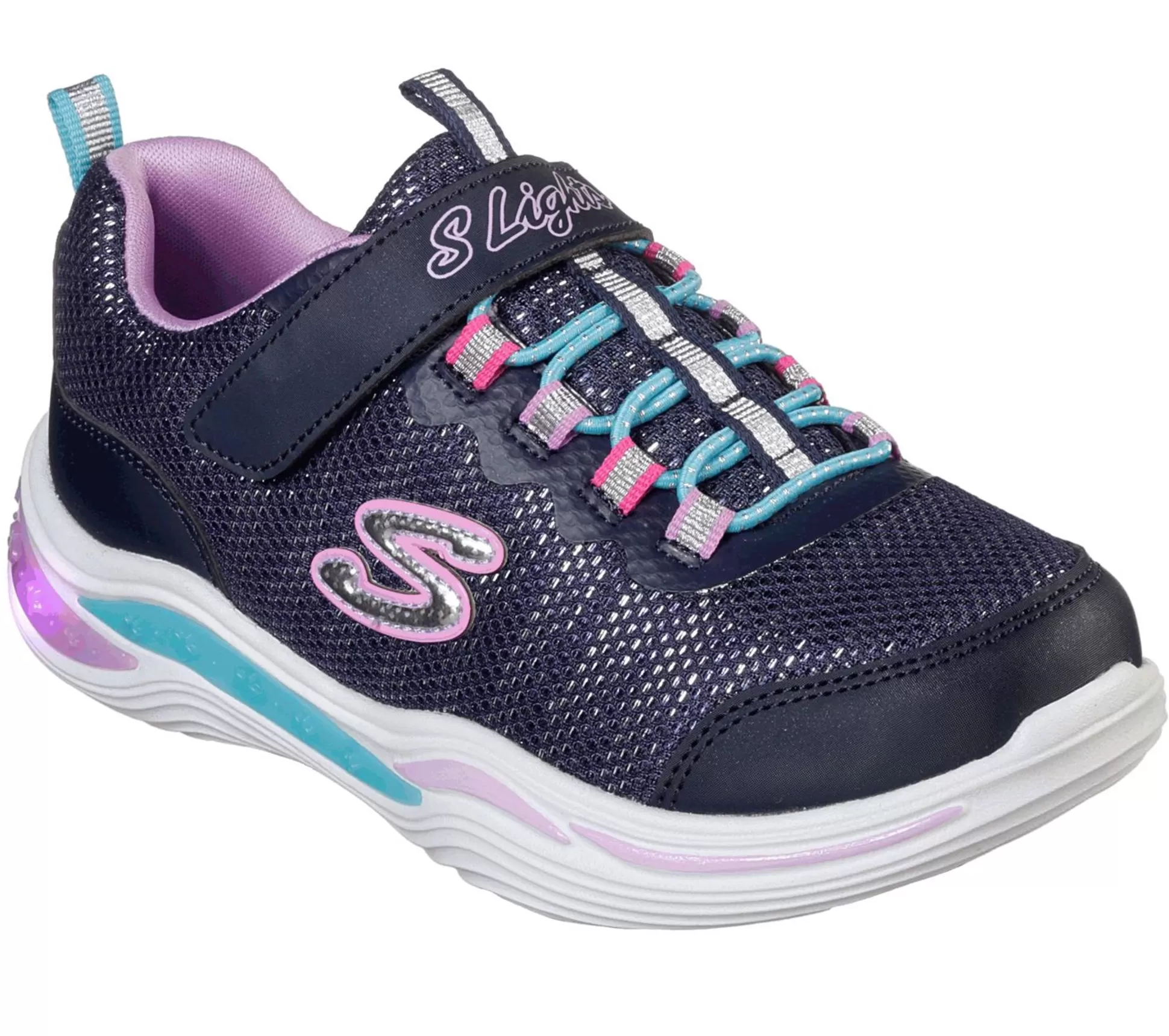 Kind SKECHERS Sneaker Sportlich*S Lights: Power Petals