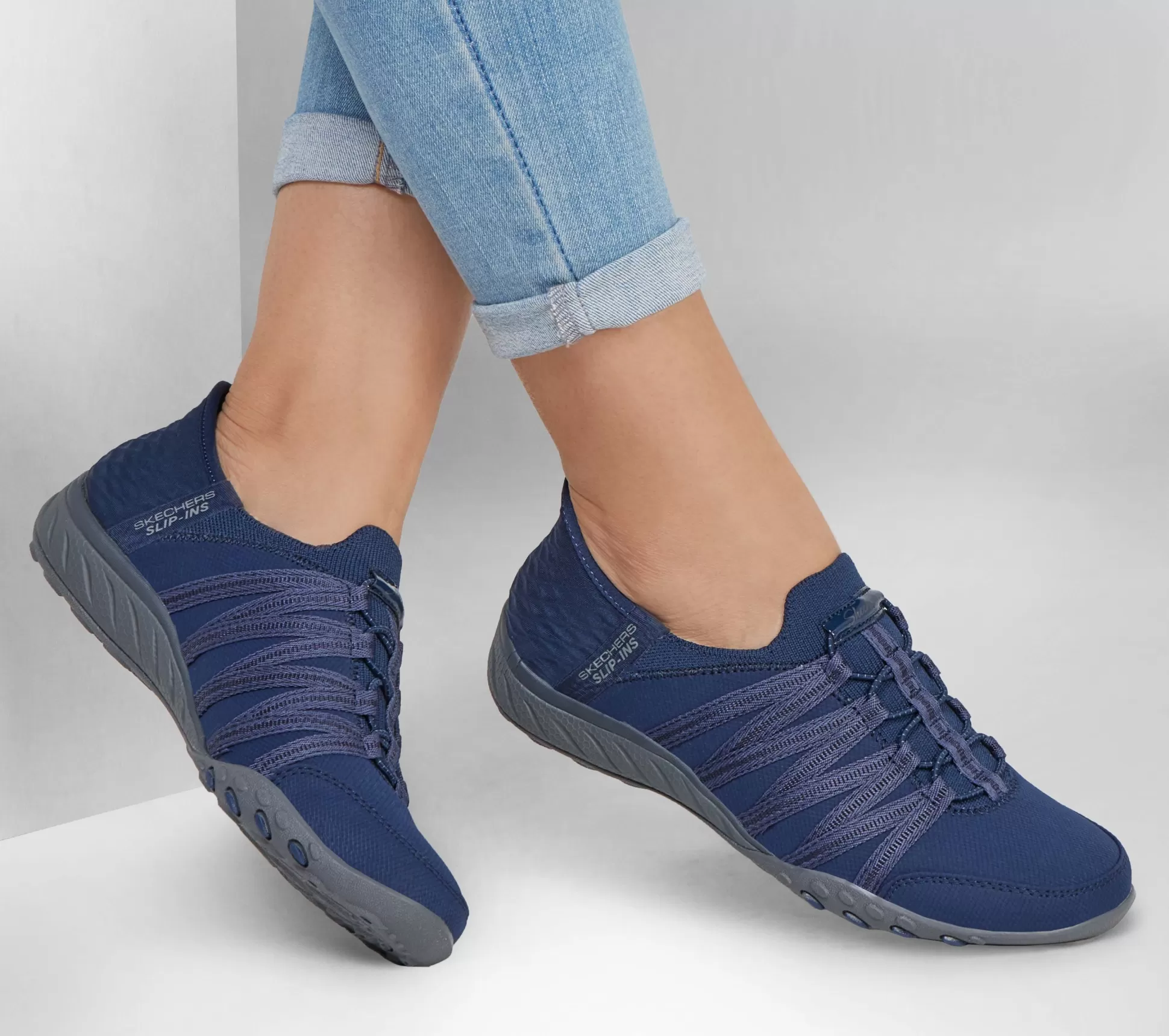 Frauen SKECHERS * Slip-Ins: Breathe-Easy - Roll-With-Me